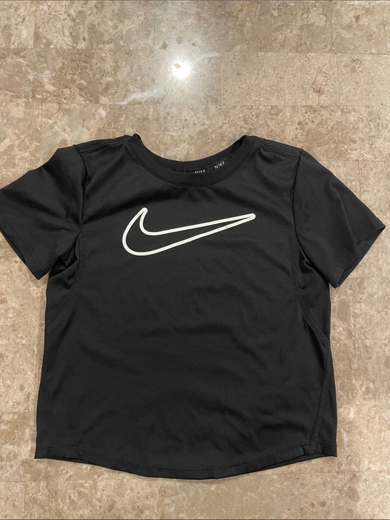 Nike Other - Nike Black Tee with White Swoosh - Kids Short Sleeve